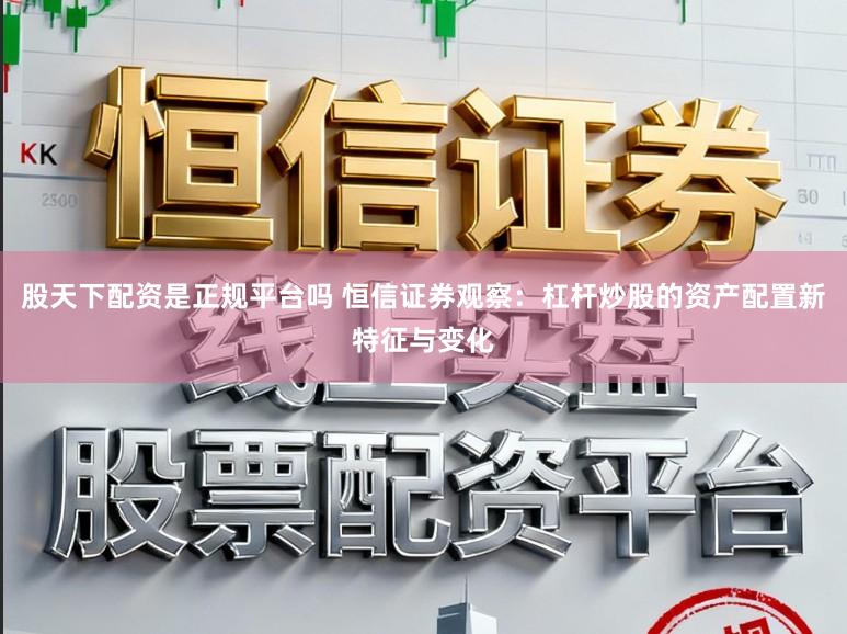 股天下配资是正规平台吗 恒信证券观察：杠杆炒股的资产配置新特征与变化